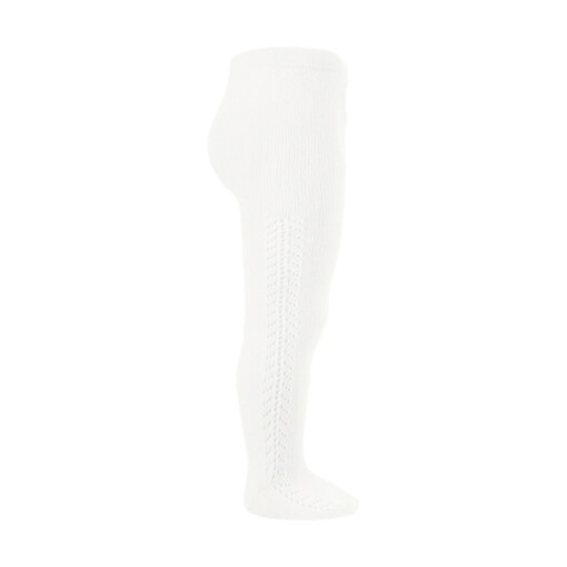 Condor side openwork tights - CREAM