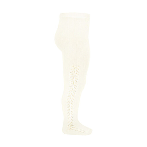 Condor side openwork tights - BEIGE