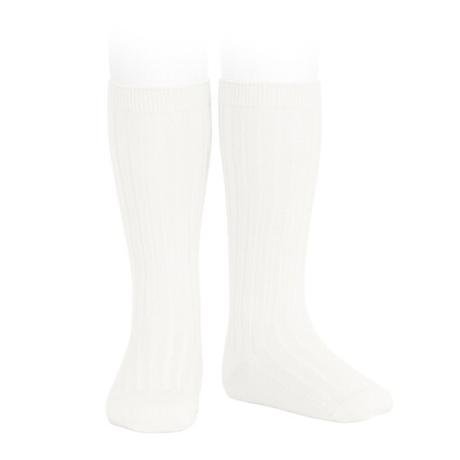 Condor rib knee socks - CREAM 202