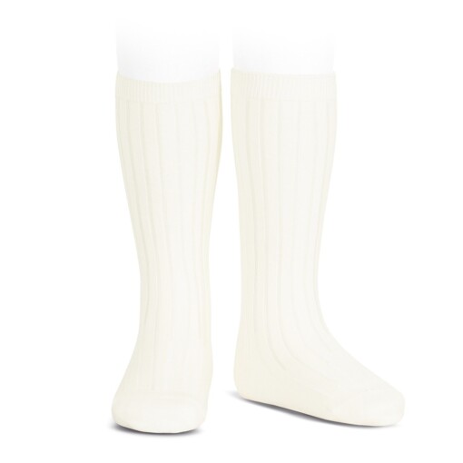 Condor rib knee socks - BEIGE 303