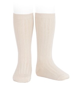 Condor rib knee socks - LINNEN 304