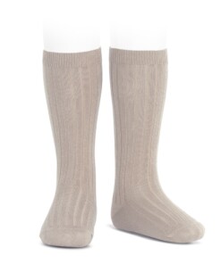 Condor rib Knee socks - STONE 334