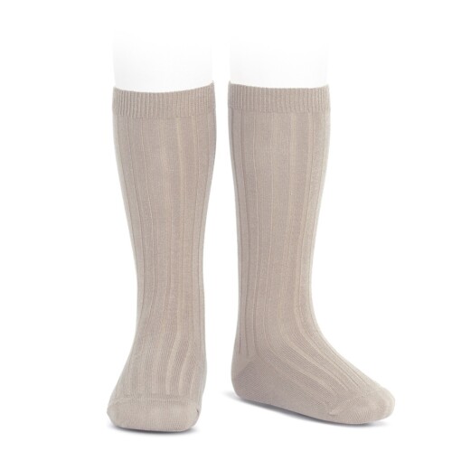 Condor rib Knee socks - STONE 334