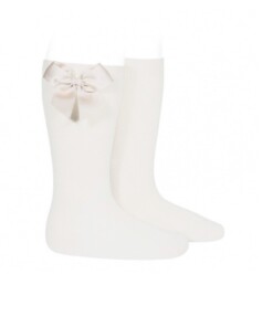 Condor bow basic socks - CREAM 202
