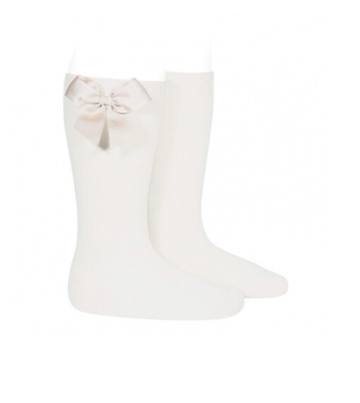 Condor bow basic socks - CREAM 202