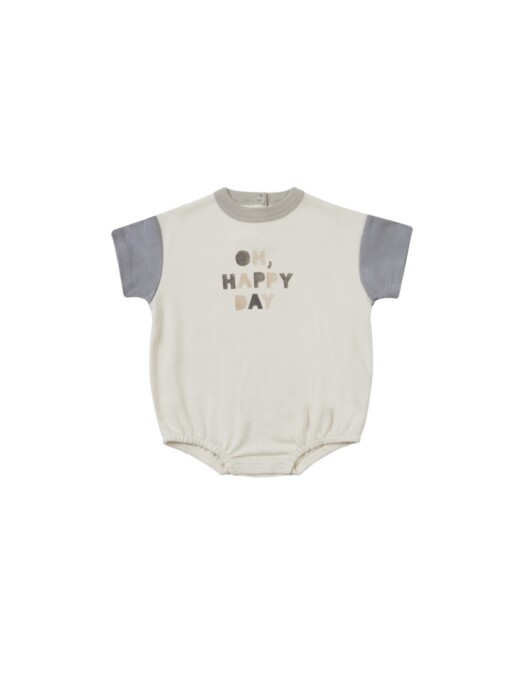 Relaxed bubble romper | Oh happy day | Quincy Mae