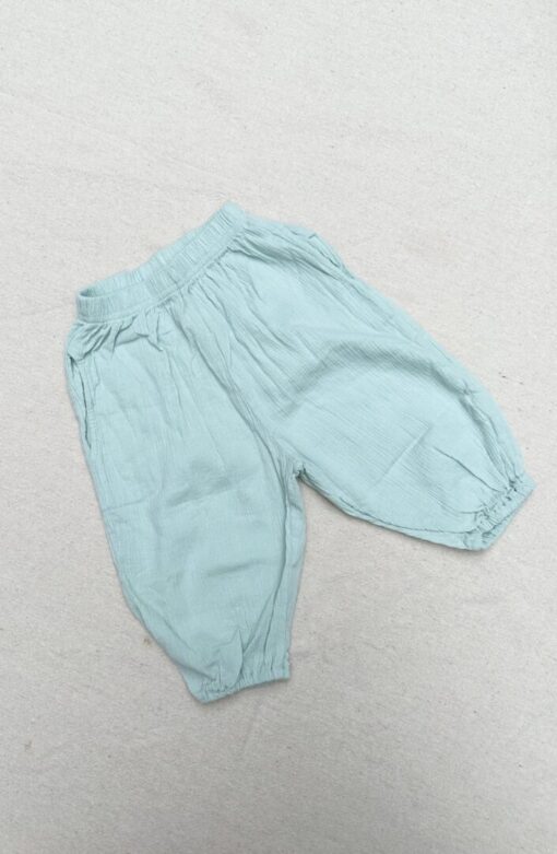 Wrinkle pants blauw
