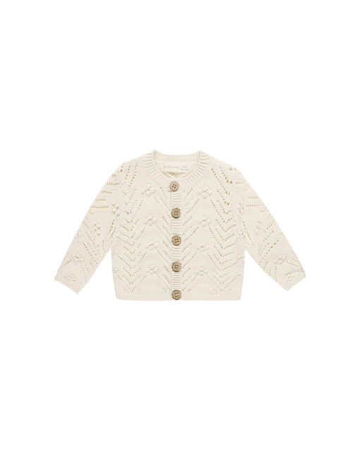 Knit cardigan | Natural | Quincy Mae