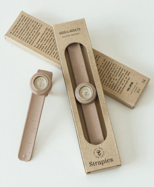 Mrs Ertha strapies horloge kids & adults - Old pink