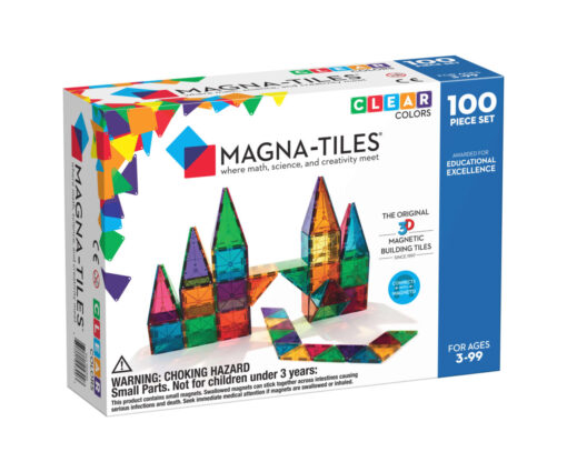 MAGNA-TILES Clear colors 100 piece set