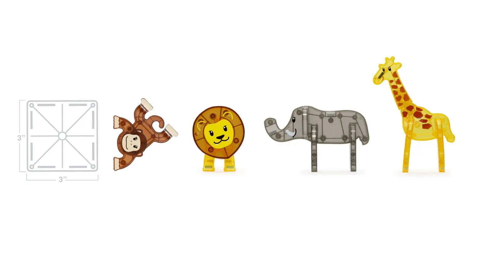 MAGNA-TILES Safari 25 piece set - Afbeelding 9