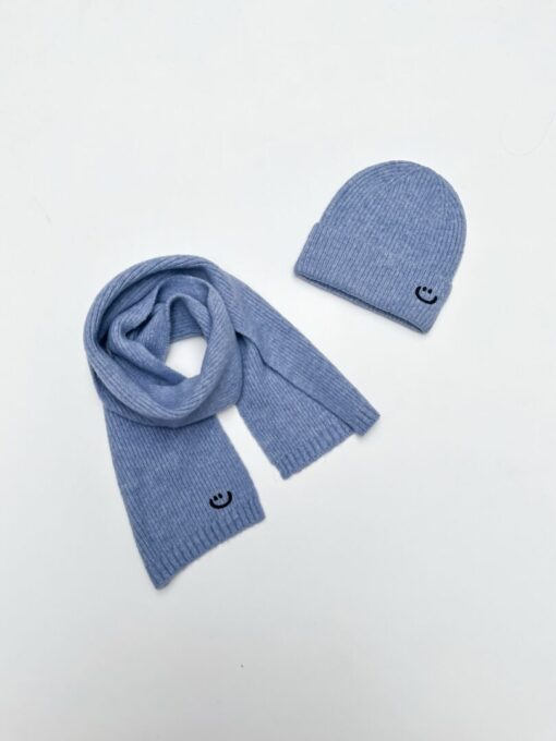 Beanie + scarf set BLUE
