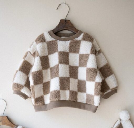 Macaron sweatshirt check