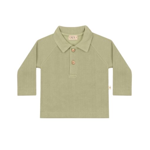 Polo shirt long sleeves - OLIVA
