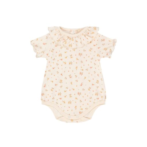 Ruffled onesie short sleeves - FLORENZA
