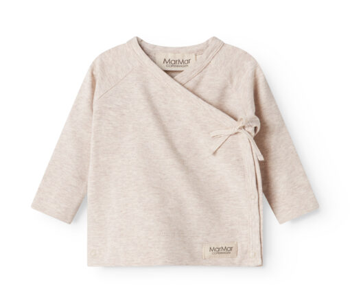 MarMar Copenhagen | Tut Wrap top | Light Beige Melange