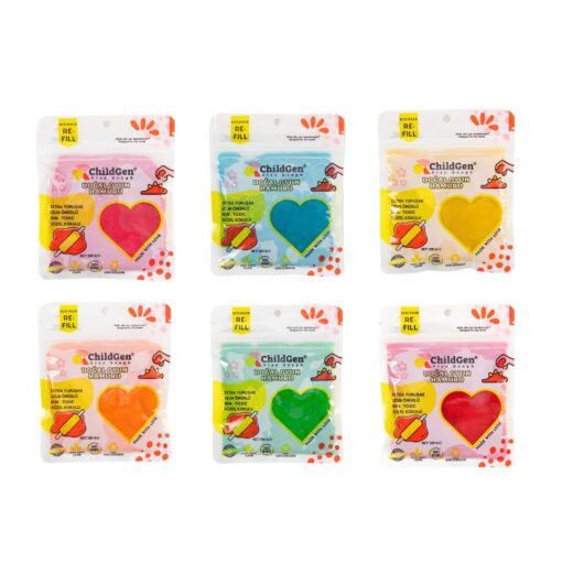 ChildGen | Play dough | Ecopack 6-pack | Multicolor