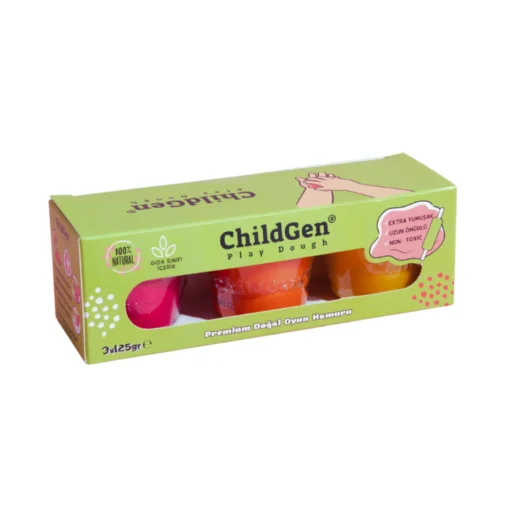 ChildGen | Play Dough 3 pack | Roze-Oranje-Geel