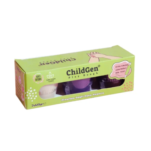 ChildGen | Play Dough 3 pack | Paars-wit-bruin