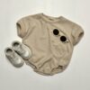 Waffle bodysuit - BEIGE