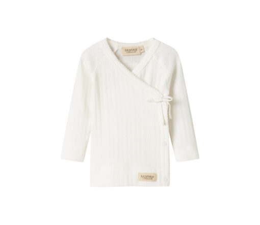 MarMar Copenhagen | Tut Wrap Top Pointelle | Gentle White