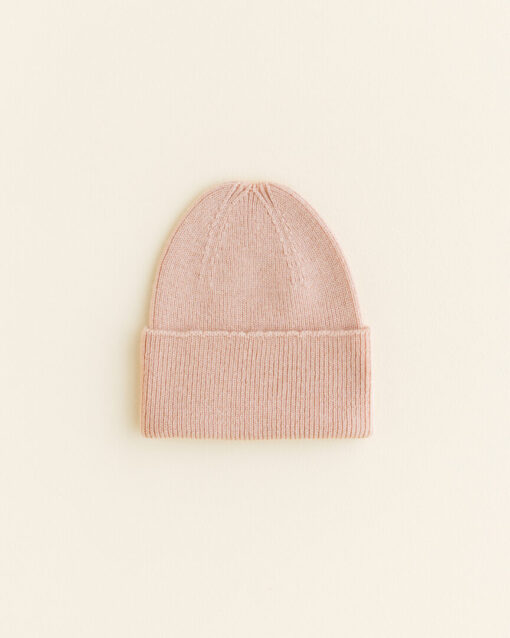 Hvid Beanie Fonzie newborn | Apricot