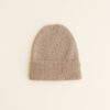 Hvid Beanie Fonzie newborn | Sand