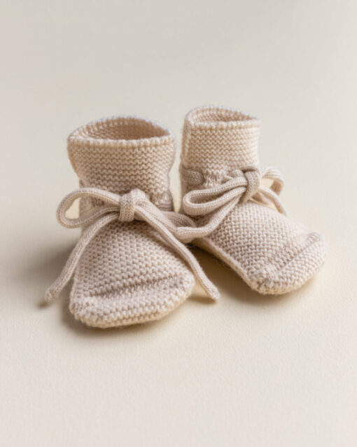 Hvid Baby slofjes | Cream