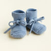 Hvid Baby slofjes | Light Blue