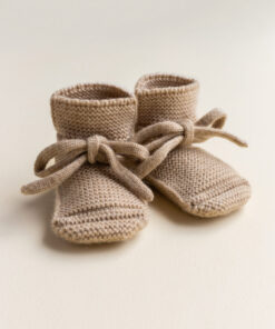 Hvid Baby slofjes | Sand