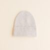 Hvid Beanie Fonzie newborn | Cream