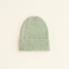 Hvid Beanie Fonzie newborn | Mint