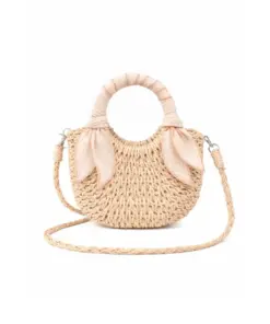 Mrs Ertha Mini straw bag - Petite Petals