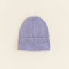 Hvid Beanie Fonzie newborn | Lilac