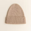 Hvid Beanie Fonzie Kids 4-18 months | Sand