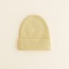Hvid Beanie Fonzie newborn | Light Yellow