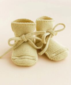 Hvid Baby slofjes | Light Yellow