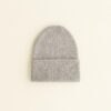 Hvid Beanie Fonzie newborn | Pebble