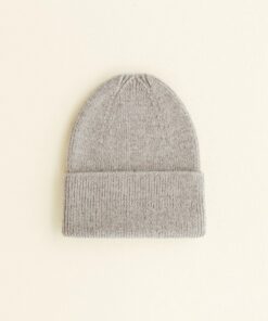 Hvid Beanie Fonzie newborn | Pebble