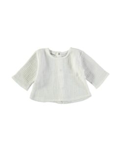 Pequeño Tocon | Mousseline longsleeve top | Wit