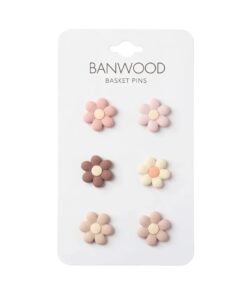 Banwood Basket Pins | Flowers
