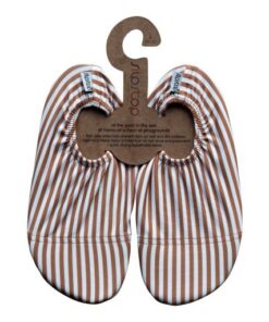 Slipstop waterschoentjes - Cognac Stripe